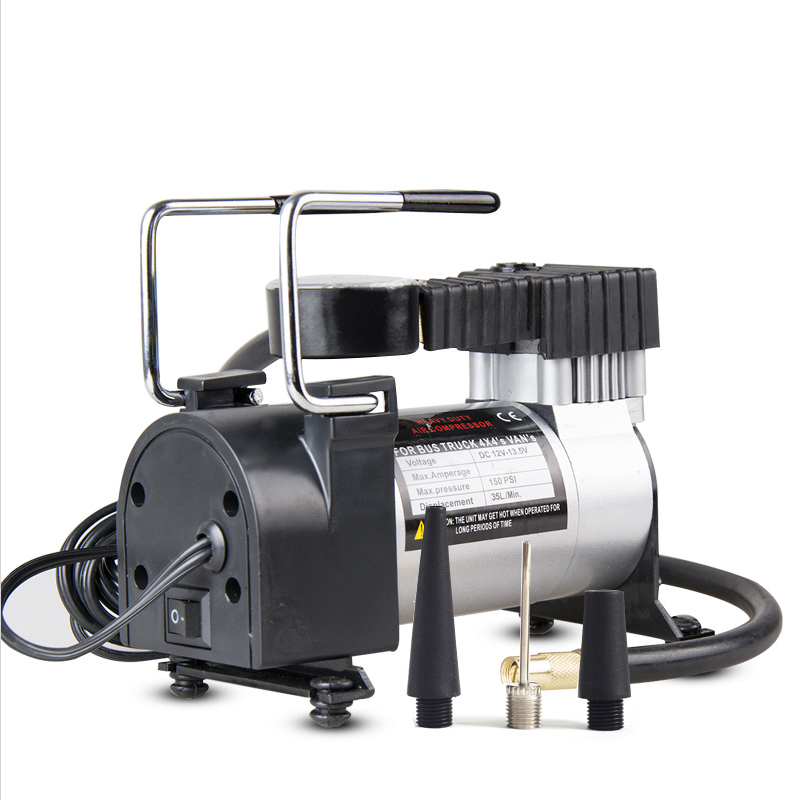 DC 12V Auto Elektrische Luftpumpe Pumpe Einzigen-zylinder Auto Reifen Luft Kompressor mit Reifen Druck Monitor