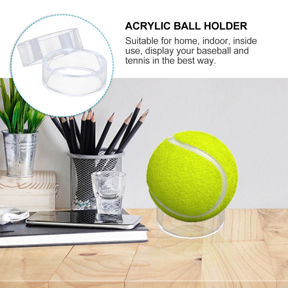 10Pcs 12Pcs Acryl Bal Houder Bal Display Stand Baseball Tennis Display Rack Voor Thuis