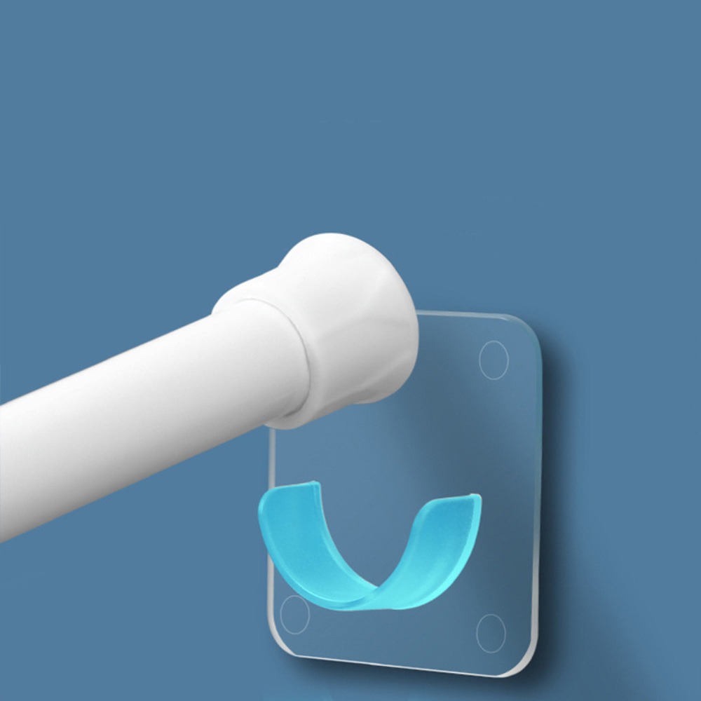 Cintre mural multi-usages, Support de tringle auto-adhésif sans clous, Support de tringle à rideau, Support de Rail pour vêtements