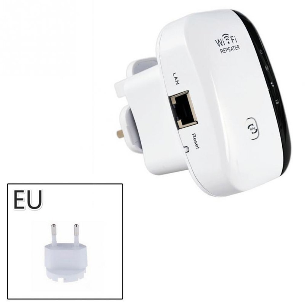 Wireless Wifi Repeater Wifi Range Extender Router Wi-Fi Signal Amplifier 300Mbps WiFi Booster 2.4G Wi Fi Ultraboost Access Point: EU