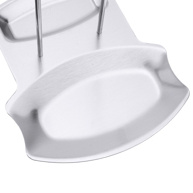 2in1 Stainless Steel Pan Stand Pot Clip Cover Lid Spoon Rest Holder Rack Multifunctional Kitchen Cookware Stand Tools