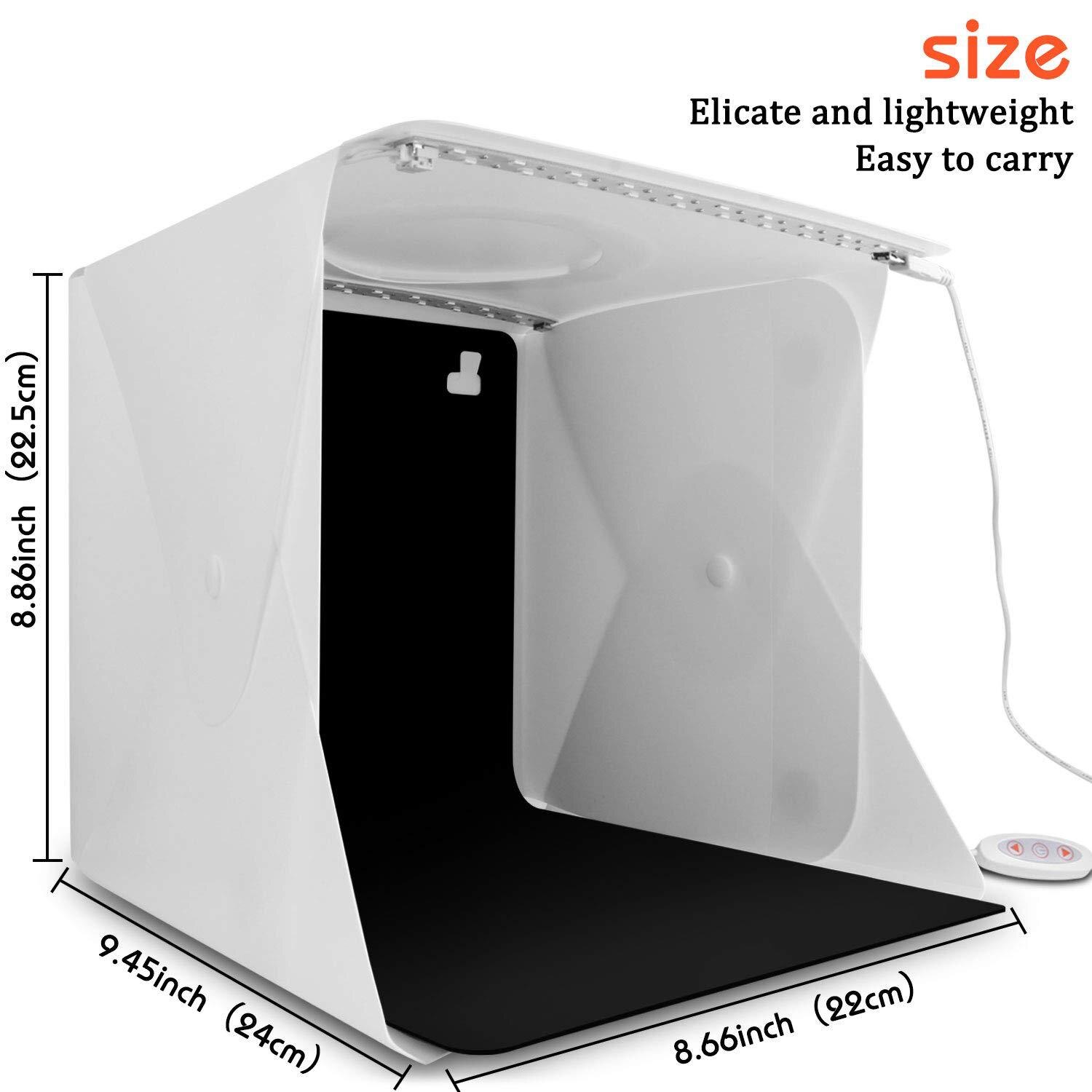 Portable Photo Studio Adjustable Brightness Jewelry kleinartikel Photography Box Shooting Tent Mini Folding Table Lightbox