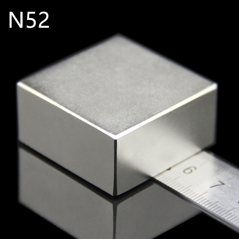 Super kraftig stærk  n52 40 x 40 x 20mm magnet sjælden jordblok ndfeb neodymmagnet  n40 n52 d40mm magneter: 40 x 40 x 20 n52