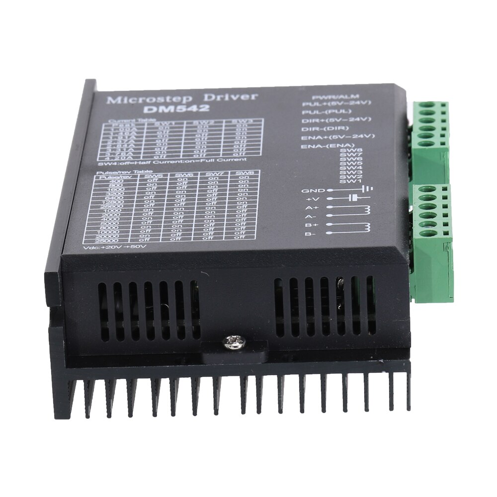 DM542 Digital Stepper Motor Driver 2-phase Stepper Motor Controller 24-60 VDC Max. 4.2A for 57 86 Series Motor