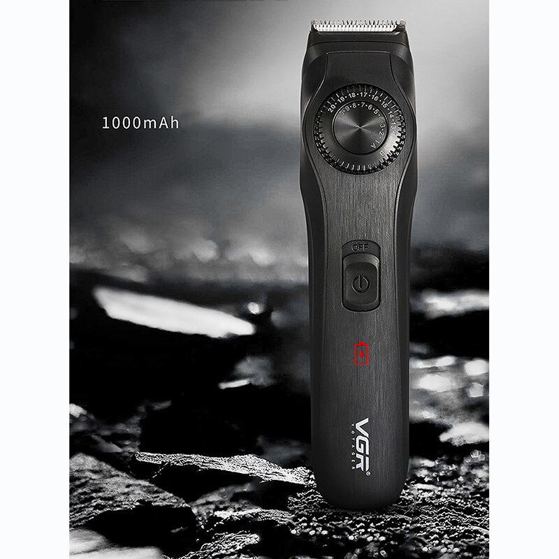 VGR – tondeuse professionnelle pour homme, rasoir Rechargeable pour salon de coiffure et barbe, T9 0mm