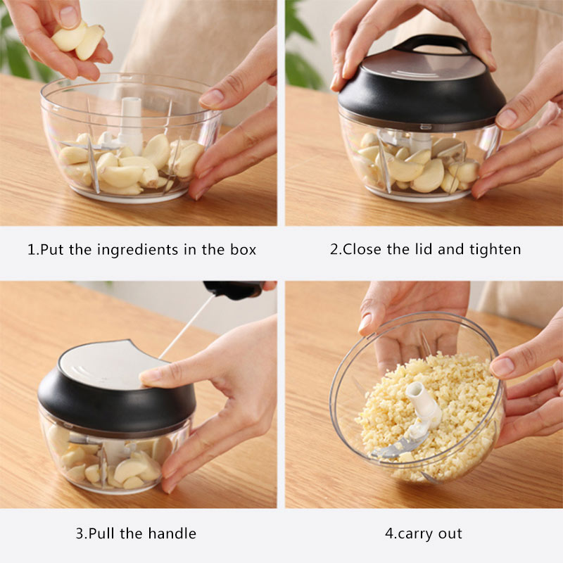 Type Manual Drawstring Speedy Vegetable Choppers C... Grandado