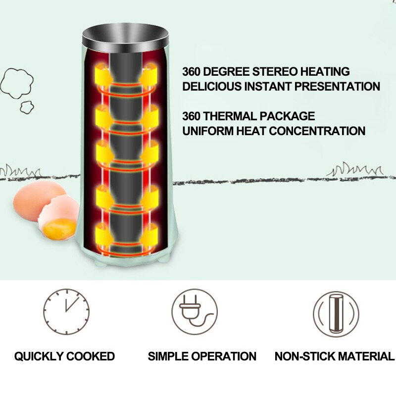 Automatic Eggs Roll Maker mini electric Egg Boiler cup omelette breakfast machine cooking tools Eggmaster Sausage Burrito