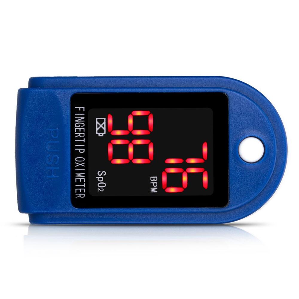 Digital Blood Oxygen Saturation Monitor Tool OLED Finger Pulse Oxygen Heart Rate Meter Portable Finger Clip Pulse Oximeter: D