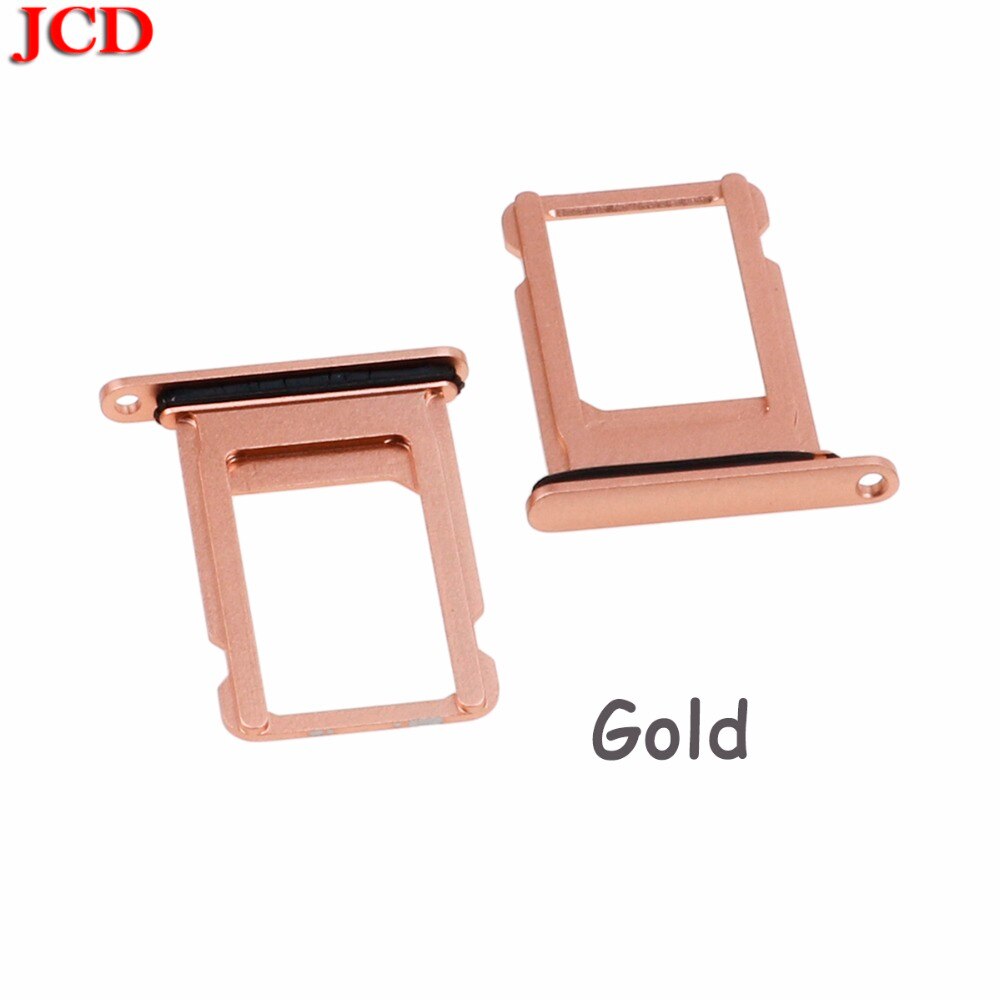 JCD Para iphone Nano SIM Card Tray Titular Slot para iphone 8 8 Plus Parte Substituição Do Cartão SIM Titular do Cartão Adaptador soquete para Apple