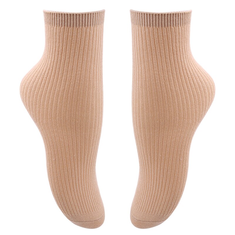Calzini Cotone Donna - Ricamo Motivo Cuore Bianco - Yoga Fitness - Corti