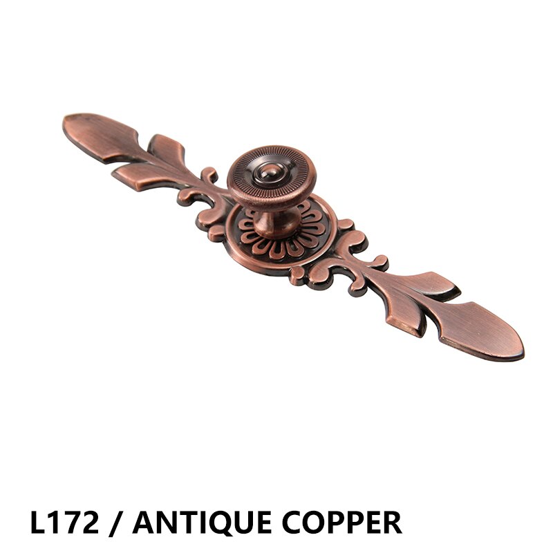 Kitchen Cabinet Door Handle Set Furniture Door Drawer Handles with Back Plate Gold Antique Bronze Antique Copper: Antique Copper L171