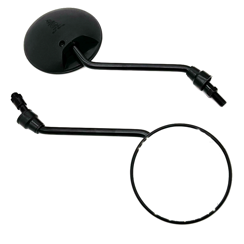 1 paar Universele Motorfiets Afgeronde Side Achteruitkijkspiegel Motor E-bike Scooter 10mm 8mm Achteruitkijkspiegels