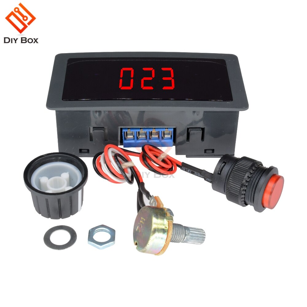 Dc 6 V-30 V 12V 24V 6A 8A Pwm Motor Speed Controller Verstelbare 16 Khz Motor regulator Gouverneur Schakelaar Rode Display Digitale