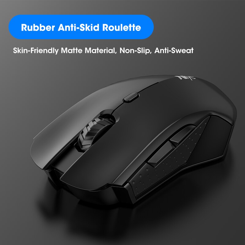 Niye Gaming Mouse Wireless Mouse Gamer Mute 1600 DPI Adjustable Computer Silent Click Wireless Mouse Home Office Desktop Mice
