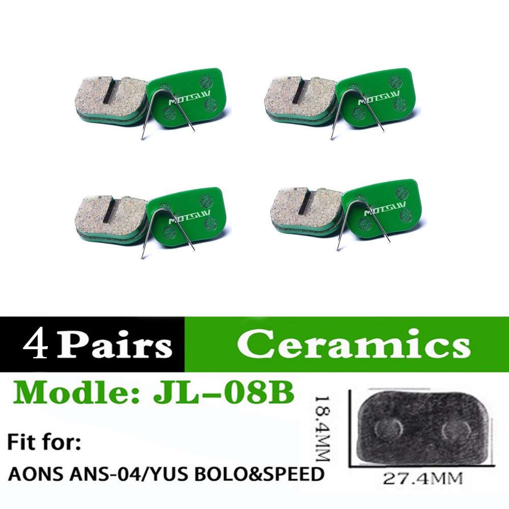 2 Paare Keramik Fahrrad Bremsbeläge MTB fahrrad 2Stck bremsbelag für S Shimano Sram eifrig M315 M355 M365 m395 M445 M447 MT200 M525 M375: 08B 4 Paare Keramik