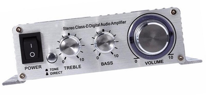 Bilstereo digital effektforstærker lille effekt digital forstærker 2ch 20 wx 2 rms output effektforstærker