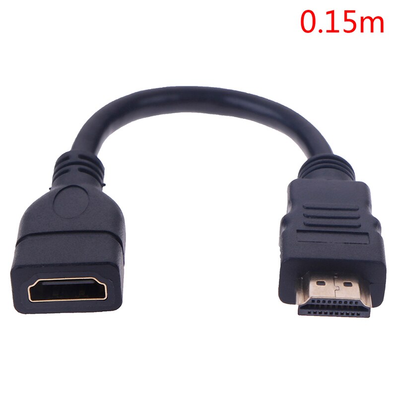 1Pc 15Cm/30Cm Hdmi-Compatibel Man-vrouw Verlengkabel Hdmi-Compatibel protector Extender Cord: 0.15m