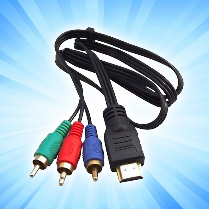 HDMI Naar 3RCA 3-RCA Video Component Converteren HDMI Male naar RCA Male Kabel Hub Brand