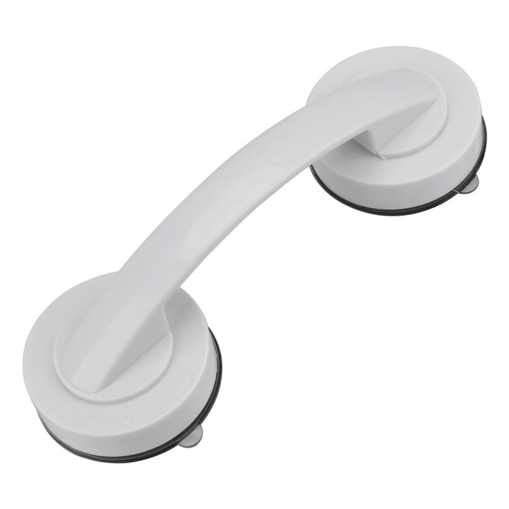 Geen Boren Douche Handvat Voor Veiligheid Grab In Badkamer Bad Glazen Deur Met Zuignap Anti-Slip Leuning Biedt veilige Grip: White L