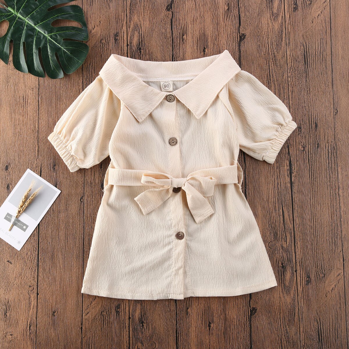 Baby zomerkleding peuter kinderen babymeisje strik jurk romper jumpsuit broek outfit kleding wijde hals mantel top + sjerp