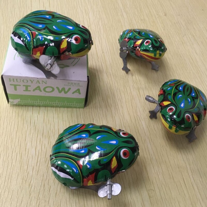 80 s en 90 s klassieke nostalgische speelgoedketting algam kikker veer speelgoedkraam aanbod soepele stuiterende kikker