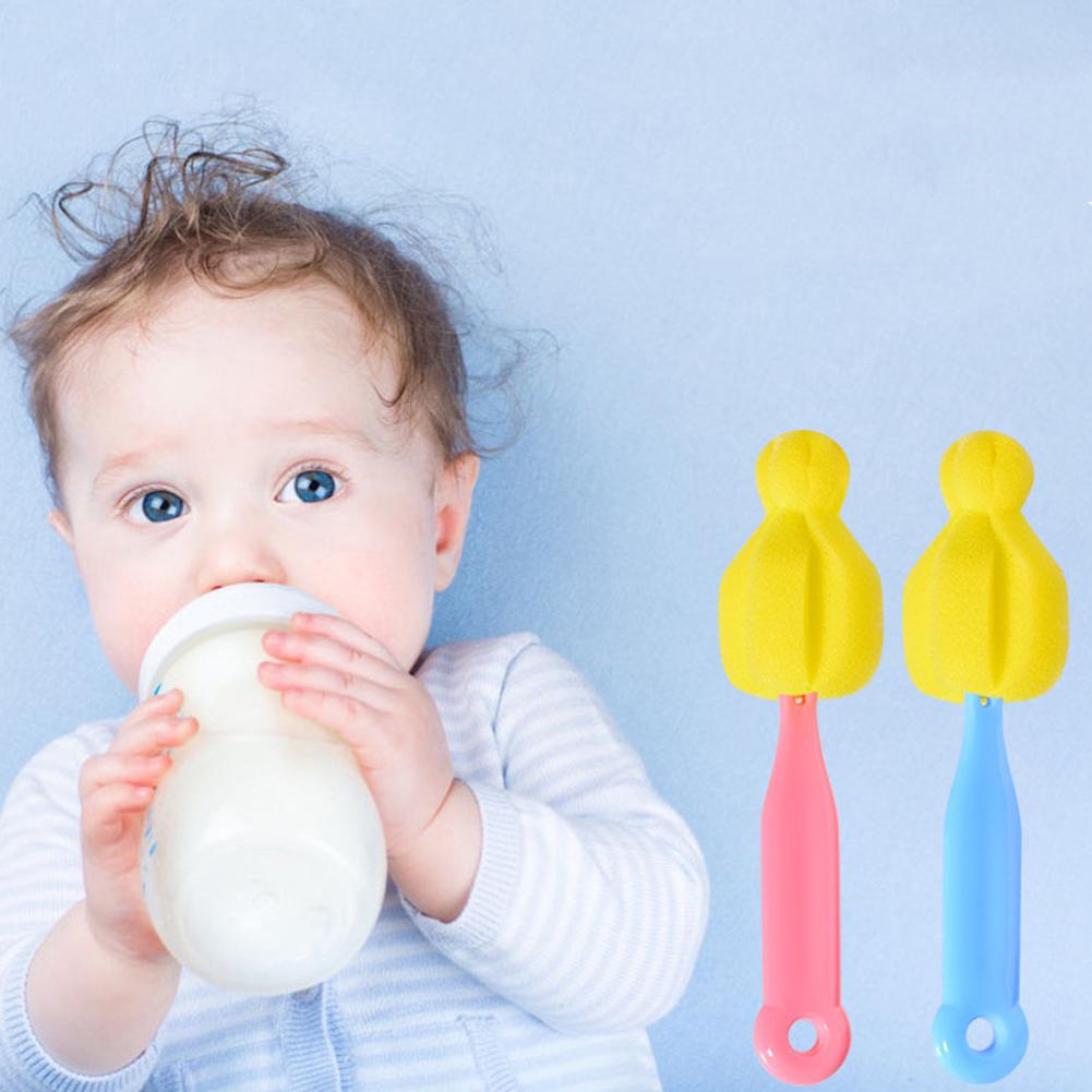 Baby Nipple Milk Brush Bottle Cup 360 Degree Sponge Cleaner Pacifier Brush Sponge Cup Brush Kit Infant Pacifier Cleaner