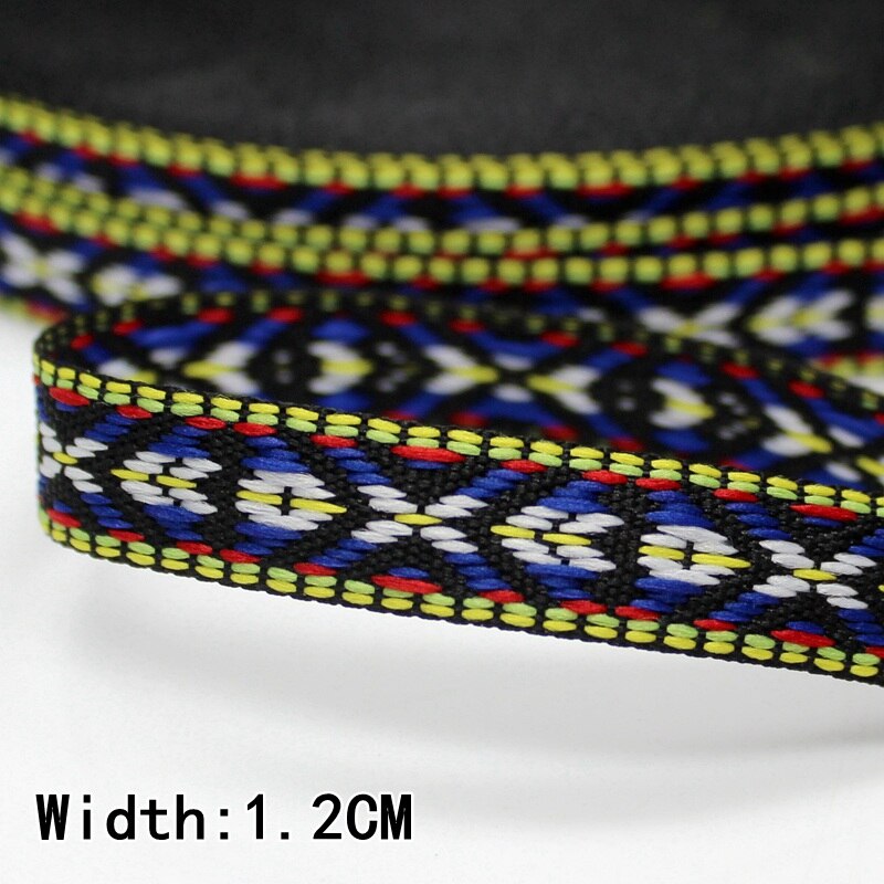 10yards/lot 10yards Ethnic Tape Jacquard Webbing Retro Customs Computer Embroidered Clothing Accessories polyester straps: 1