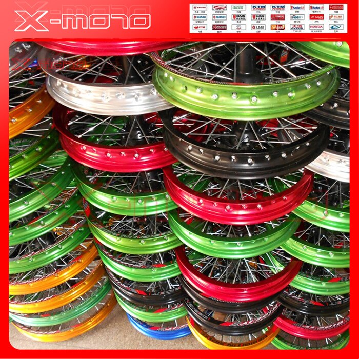 Pit bike Rim of 1.85-12inch Rear Wheel Rim 80/100-12inch Aluminium dirt bike wheel Rims 12mm hole hub