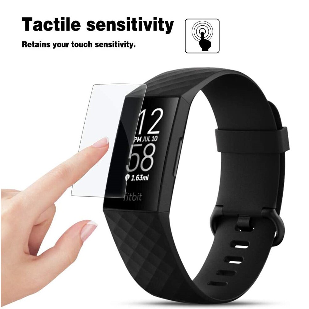 5Pcs Clear Soft Tpu Beschermende Film Voor Fitbit Lading 4 Smart Bands Anti-Kras Screen Protector Cover Smart horloge Accessoires