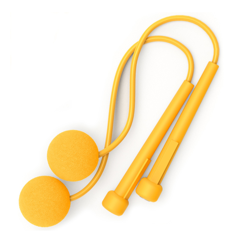 Draadloze Springtouw Gewogen Springtouw Draadloze Zware Gym Workout Apparatuur Voor Thuis Battle Touw Bal Springtouw: YELLOW