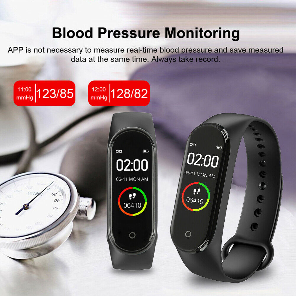 Smart M4 Band Herz Rate Blutdruck Monitor Sport Uhr für Männer Frauen Monitor Gesundheit Armband Wasserdichte Fitness Tracke