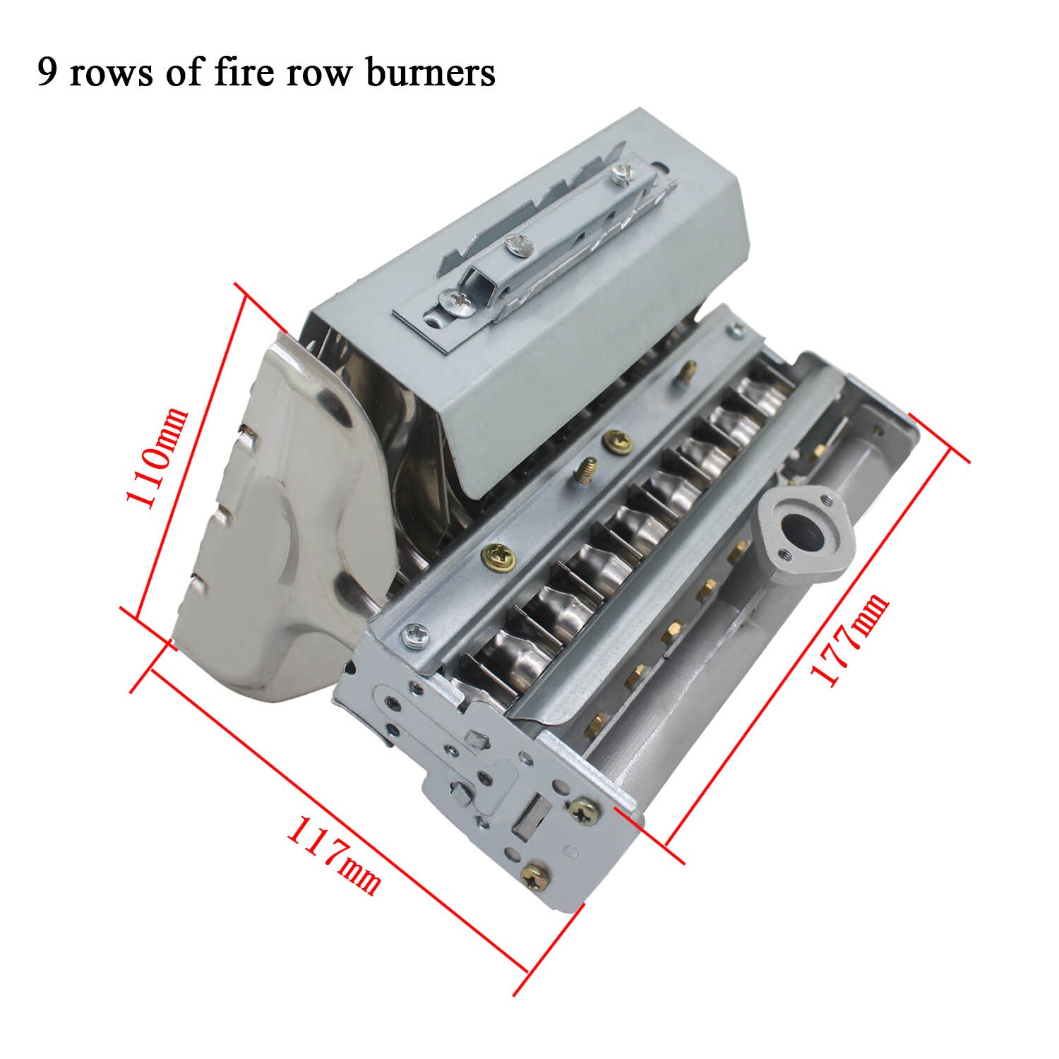 1PC stainless steel row burner for natural gas and liquefied gas burner boiler and steam cabinet accessories steam