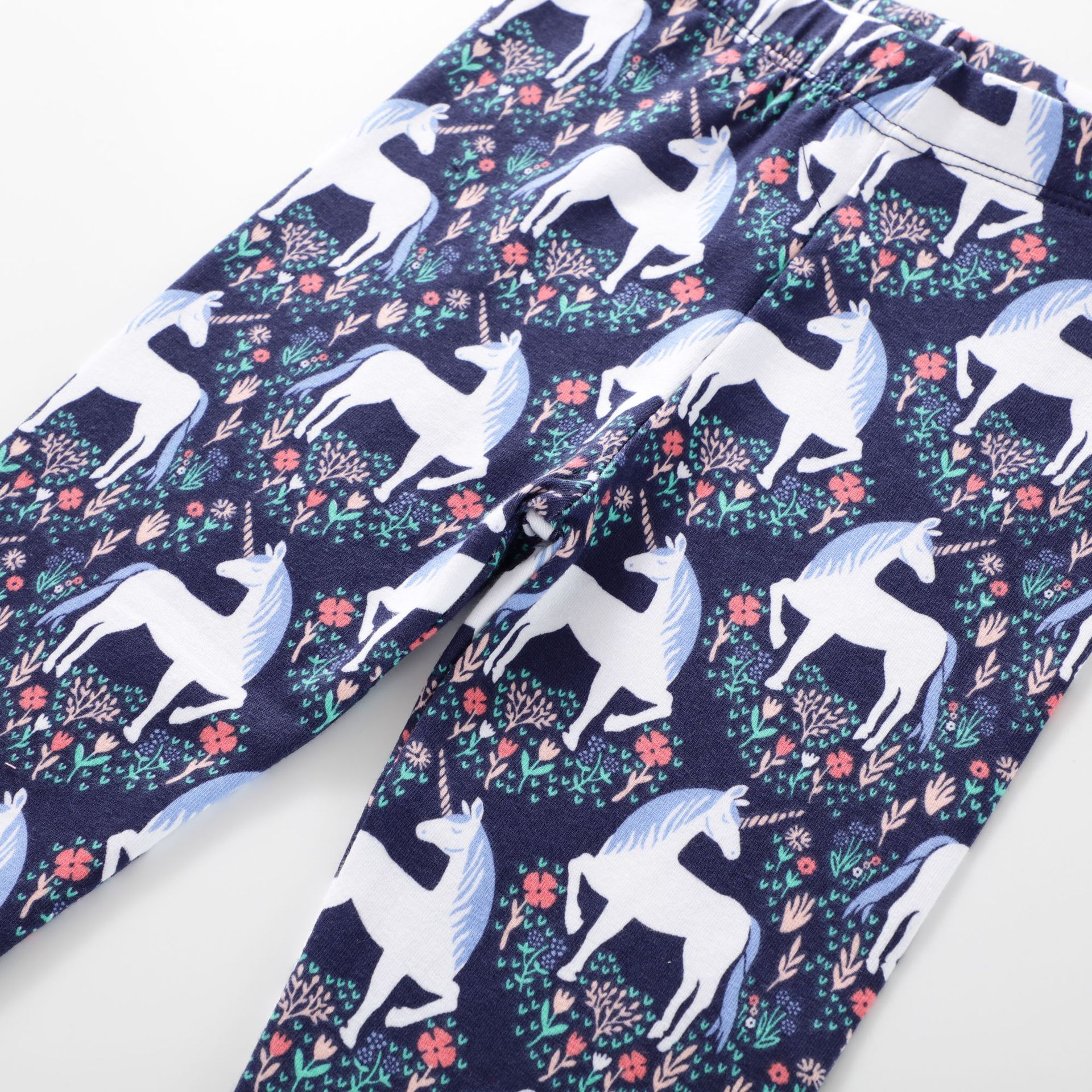Girls 'Calzamaglia pantaloni del bambino del cotone di marca per bambini Calzamaglia delle ragazze pantaloni stretti stampato Unicorno per bambini Calzamaglia 1138