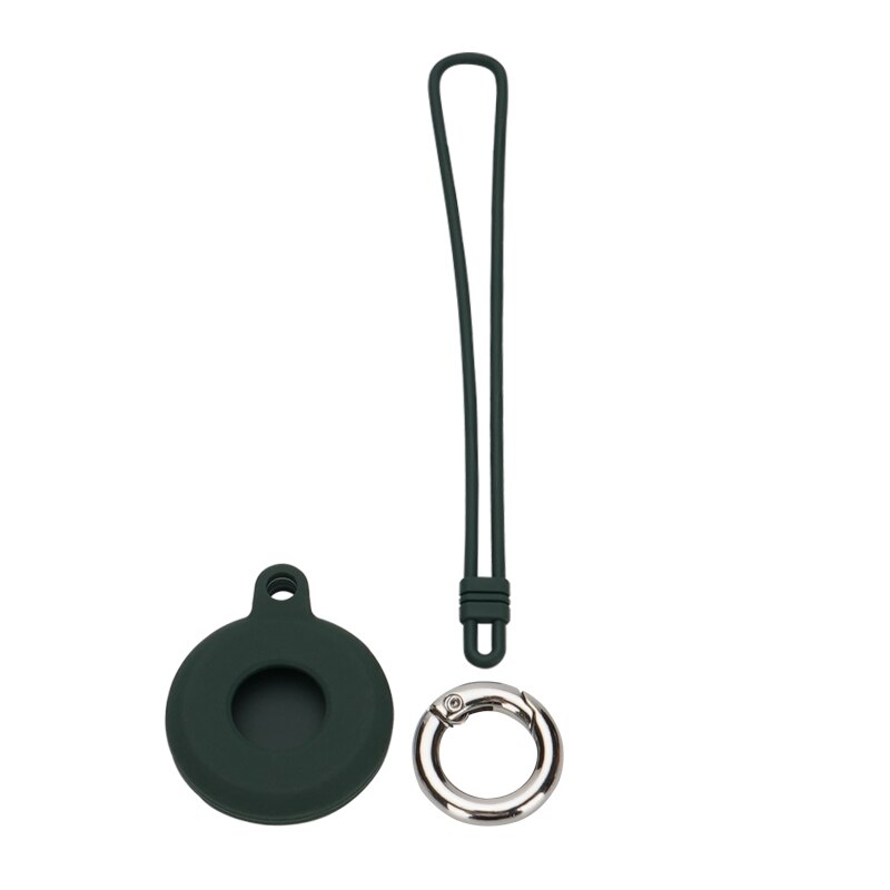 Siliconen Lederen Case Voor Airtags Lederen Beschermhoes Met Sleutelhanger Anti-Kras Draagbare Accessoires Protector Cover Airtag: 07