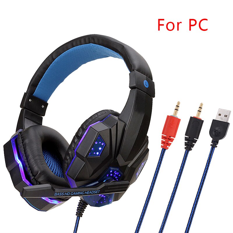 1pcs Gaming Headset Large Headphones Cool Luminous Headphones Game Headset For PC PS4 Headphones Game Headset With Microphone: 1