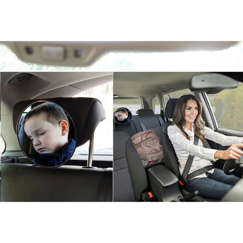 Auto Baby Spiegel voor Achterbank Crystal Clear View Baby in Rear Facing Onbreekbaar Verstelbare 360