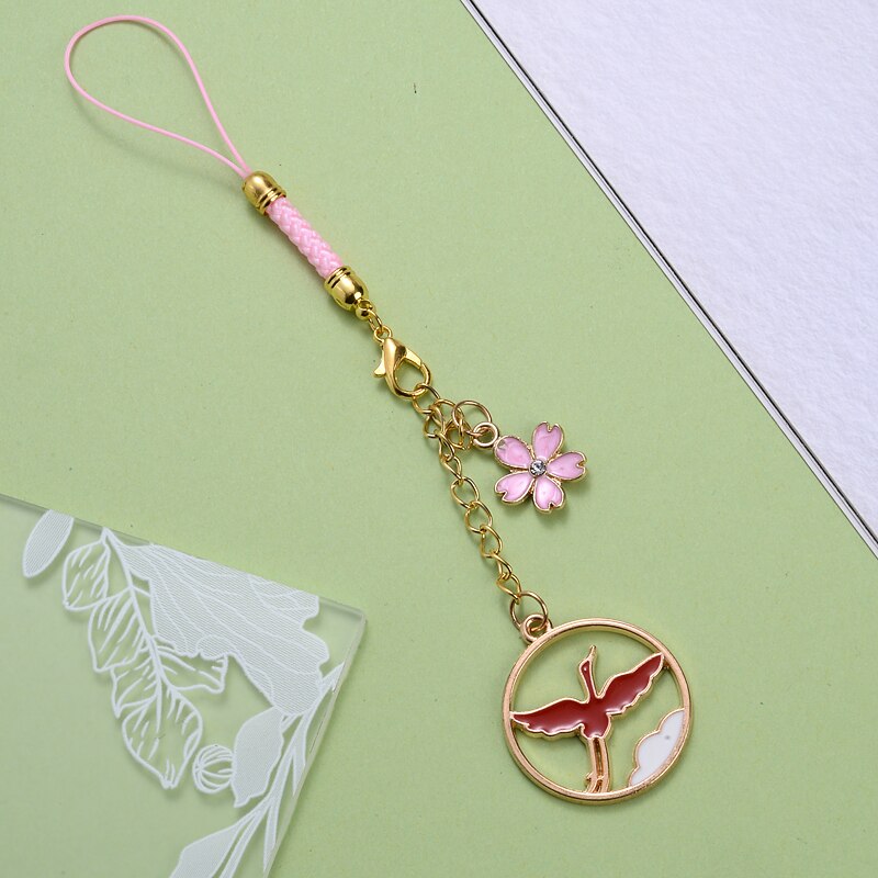 Metalen Mobiele Telefoon Hanger 1Pcs Bloem Dier Sneeuwvlok Ladie Telefoon Lanyard Anti-verloren Sleutelhanger Accessoires Decoratie: H