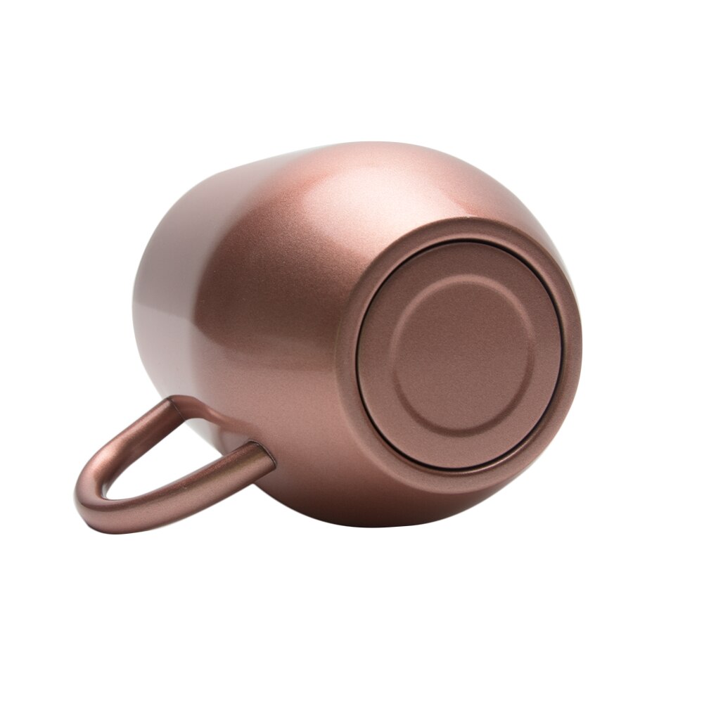 Unbreakable Stainless Steel Exquisite Simple Cup Bar Drinkware Double Wall Sealed Portable Wine With Lid Curved Handle Insulated