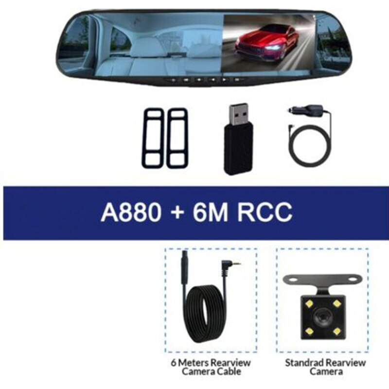 LCD DVR Video Dash Cam Recorder 1080P FHD Camera Front Rear Duals Lens Driving Recorder CSL88