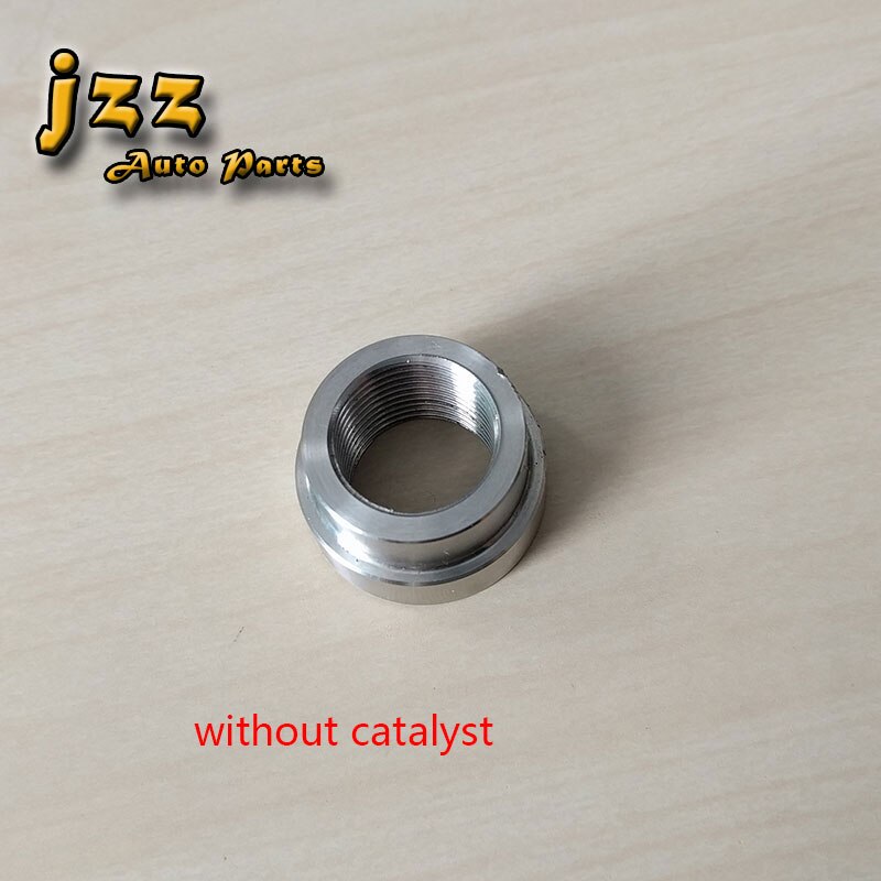 Jzz rustfrit stål universal  o2 ilt sensor afstandsstykke indeholder katalysator til bolt sensor møtrikker passer 90 grader: Ss08 nokatalytiske stoffer