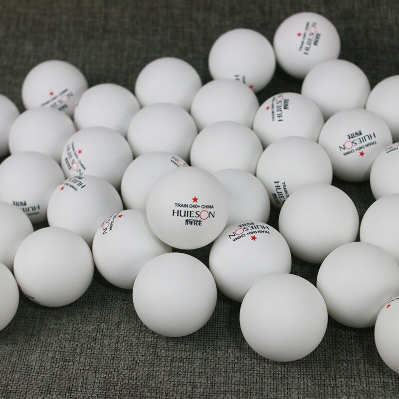 HUIESON 50Pcs/Pack Material Table Tennis Balls D40mm+2.7g ABS Plastic Ping Pong Balls Teenager Adult Club Training Ball: white