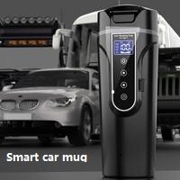 12/24V Smart Auto Reizen Verwarming Mok Met Deksel Draagbare Koffie Reizen Cup Auto Elektrothermische Cup