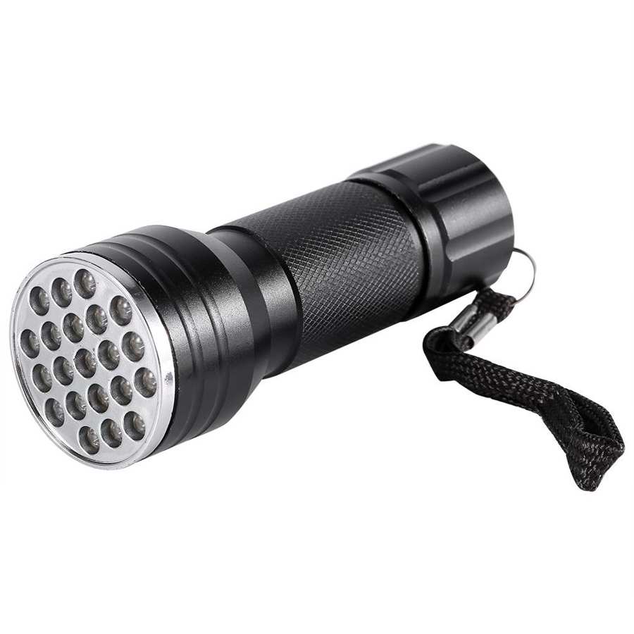 Aluminum UV Ultra Violet 21 LED Flashlight Flash Light Torch Bright AU