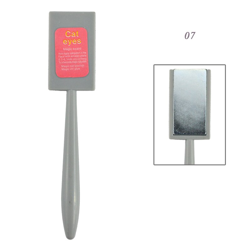 1 stücke Doppel Kopf Katze Auge Gel Magnet Stock Gebogene Linie Streifen 3D Entwürfe Für Polnische Nagel Gel Nagel Kunst Dekor Magnetische Werkzeuge LA035: 07