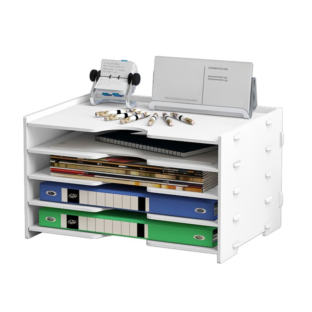 Wooden Storage Boxes For Home Office A4 Paper File Holder Sundries Storage Box Bedside Organizer Desktop Storage Holder