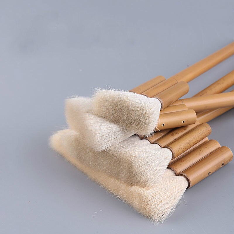 Pittura cinese Spazzola di Lana Disegno Ad Acquerello Pennello A Testa Piatta Acquerello Fila Spazzola Sfondo Parete Della Pittura A Olio Pennello