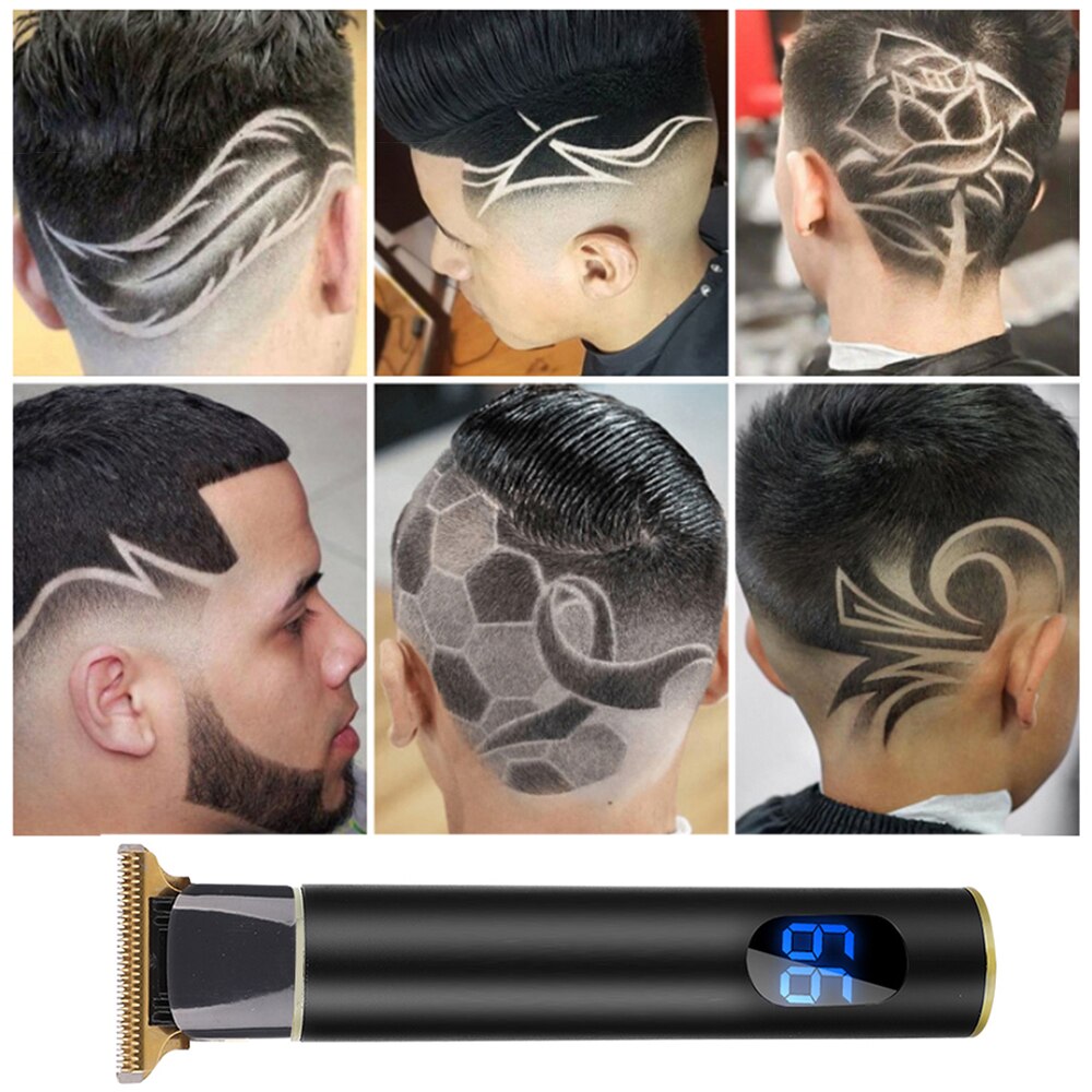 Portable Shaver Hair Clipper Electric Trimmer Screen Washable Rechargeable Men Hair Trimmer