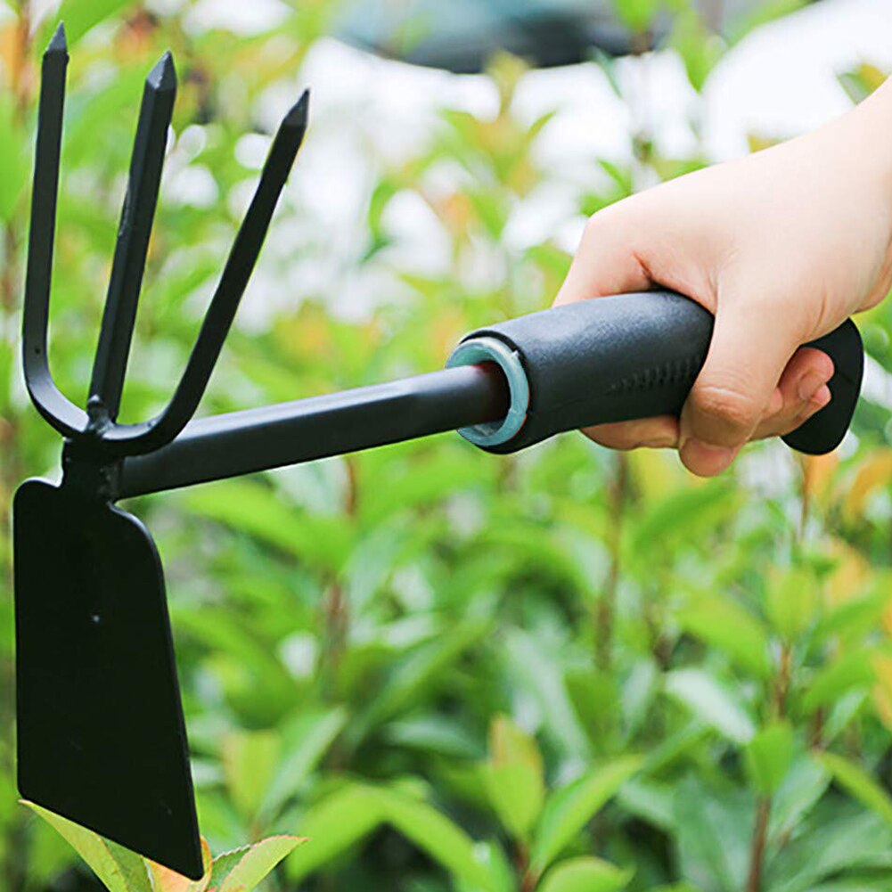 Lawn Garden Tools Digging Weeding Planting Gardening Shovel Plant 2-Purpose Hoe MYDING