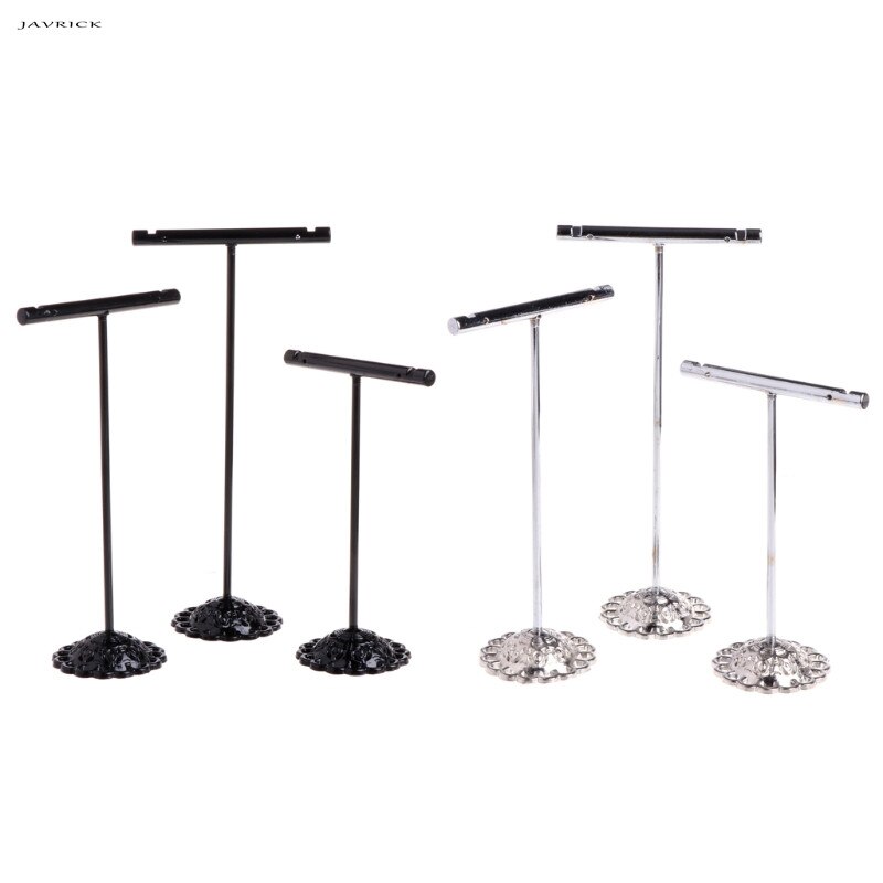 3 stk legeret øreringe display t-shape stativ udstillingsvindue smykker organizer holder