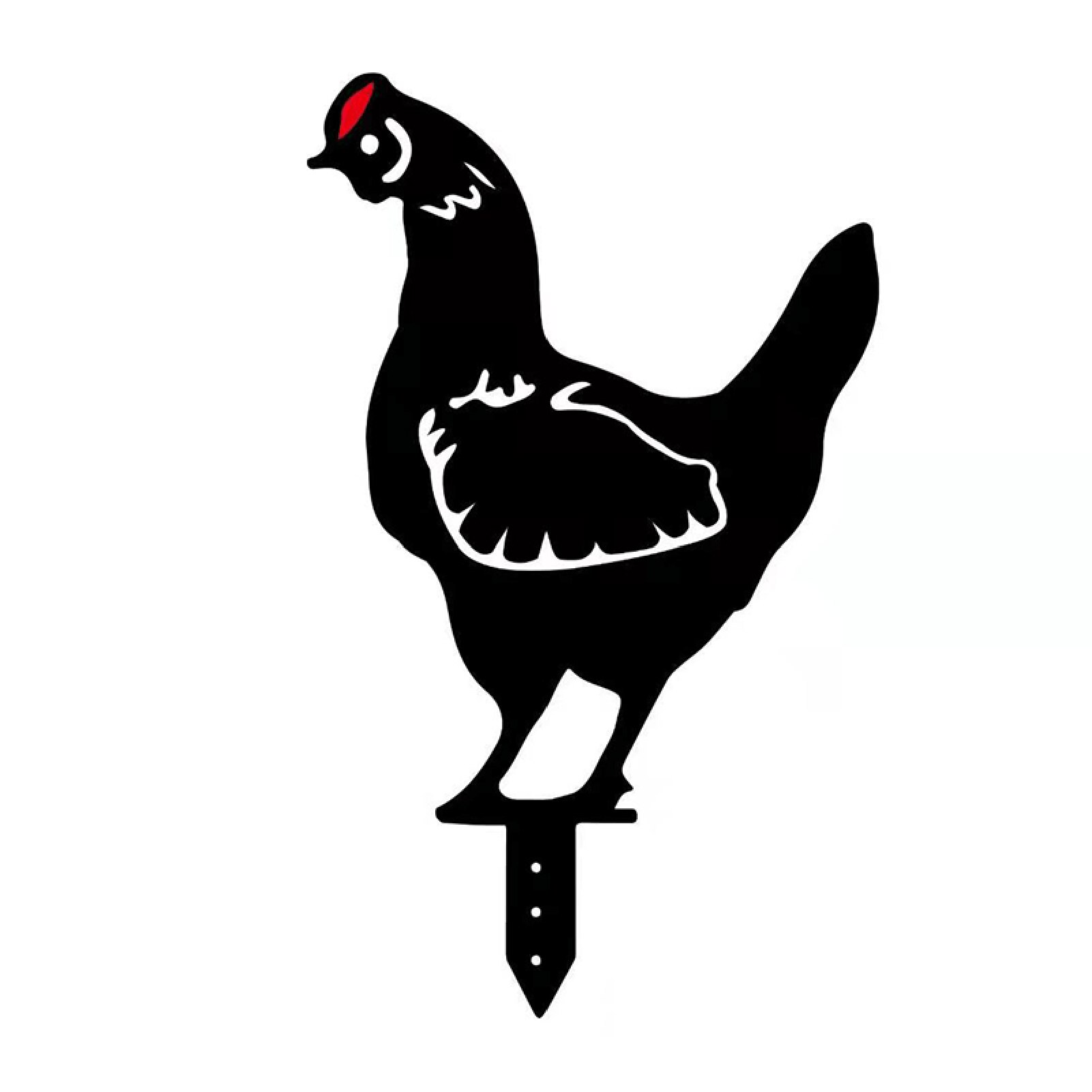 Easter Chicken Yard Art Garden Hen Chick Statues Set Backyard Lawn Stakes Hen Yard Decor Cock Statues Decoration Ornament: F-1